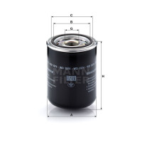 Фильтр масляный MANN-FILTER WD 1374